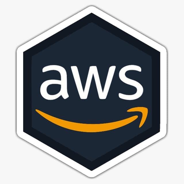 Amazon Web Services Hexagon Sticker